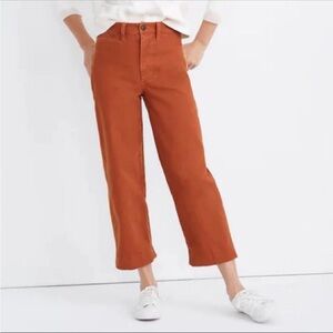Madewell Slim Emmett Wide Leg Crop Size 26